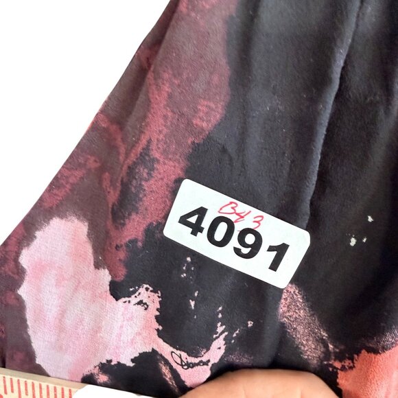 Diane Von Furstenberg Women's Tank Top Sz M Silk Pania Dancing Explosion Halter - Picture 7 of 11